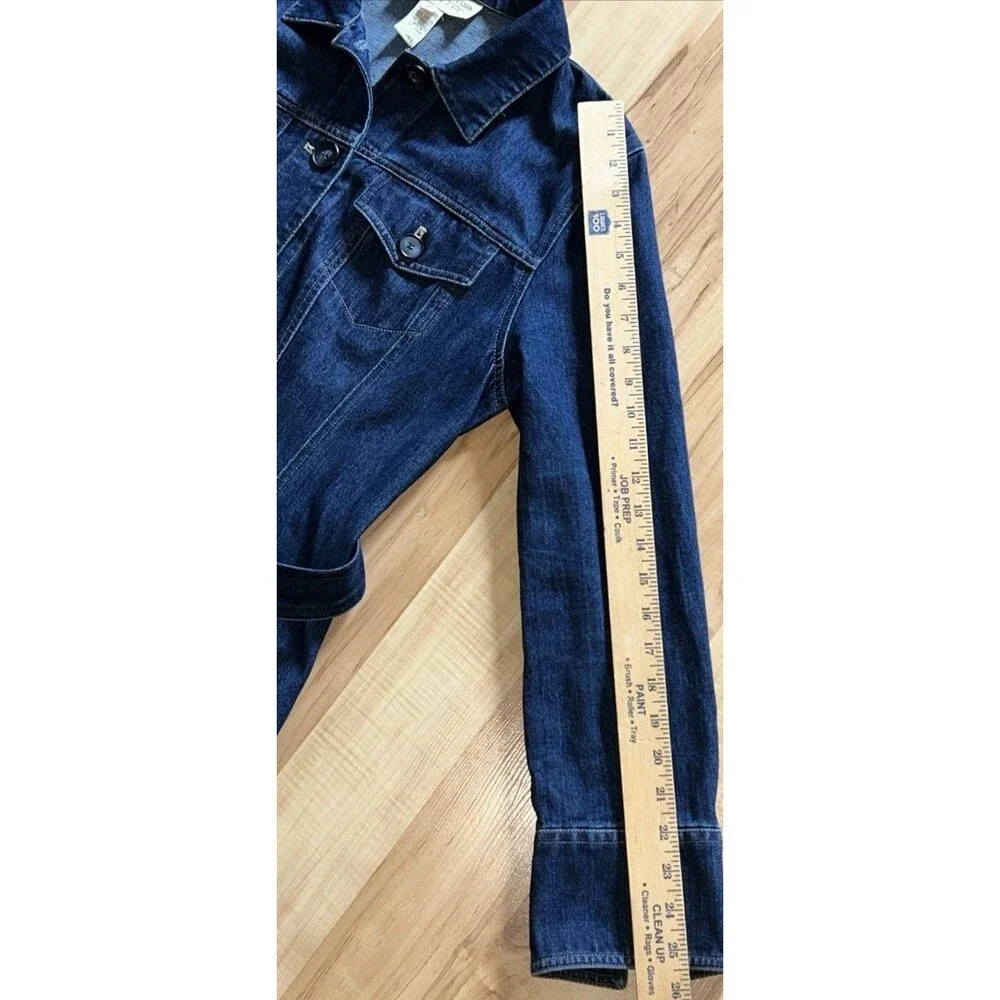 Denim Long Sleeve Belted Dress Women’s Size 10 EUC Jones NY Country